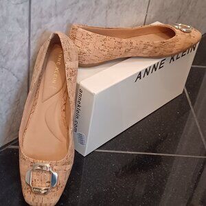 Anne Klein cork flat shoes
